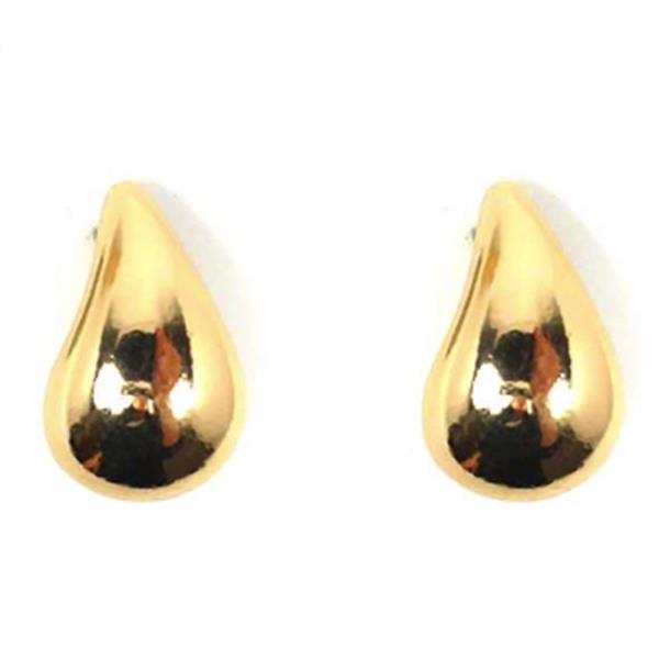 METAL TEARDROP POST EARRING