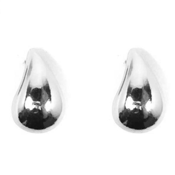 METAL TEARDROP POST EARRING