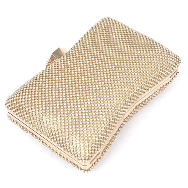 RHINESTONE HARD CLUTCH BAG