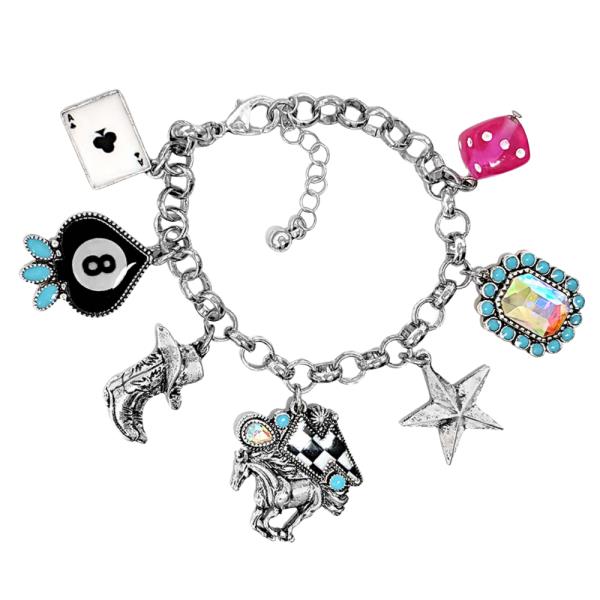 WESTERN STYLE MULTI CHARM BRACELET