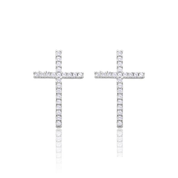 CROSS CZ EARRING