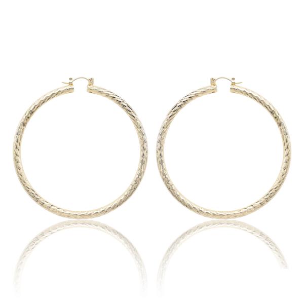 ALUMINUM HOOP THICKNESS--70MM HOOP EARRING