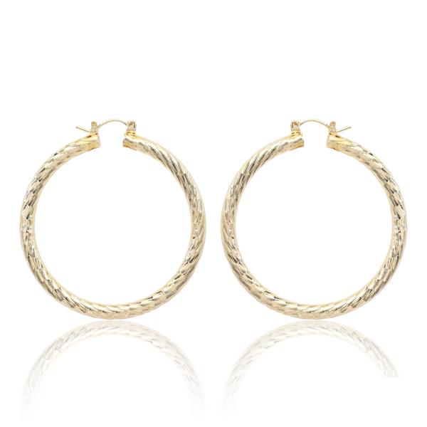 ALUMINUM HOOP THICKNESS--50MM HOOP EARRING