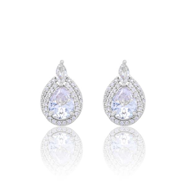 PEAR CZ EARRING
