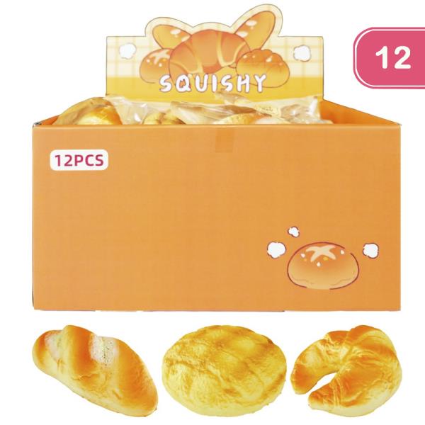 BREAD SQUISHY TOY (12 UNITS)