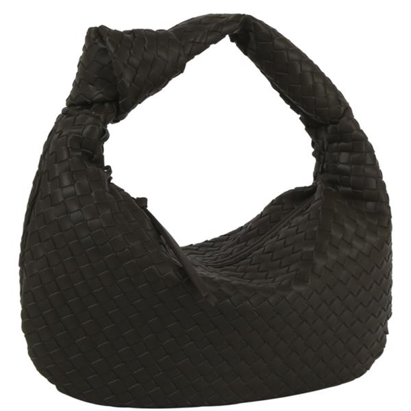 WOVEN KNOTTED HOBO BAG