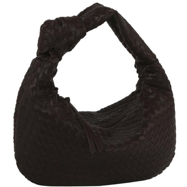 WOVEN KNOTTED HOBO BAG