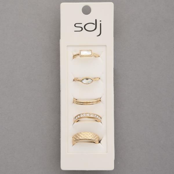 SDJ ASSORTED RING SET