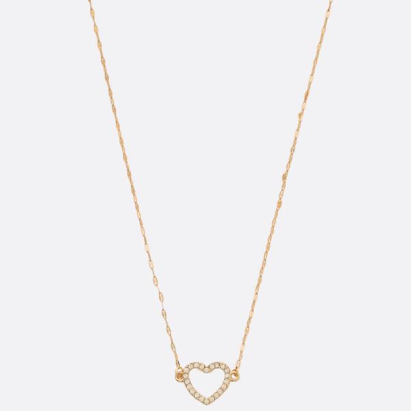 SDJ HEART RHINESTONE NECKLACE