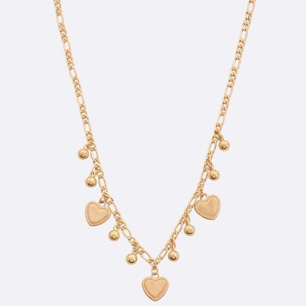 SDJ HEART STATION METAL NECKLACE