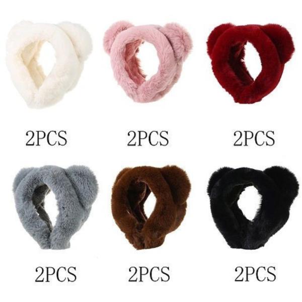 (PRE-ORDER/ONLY ONLINE) CUTE EAR HEADBAND FAUX FUR EAR MUFF (12 UNITS)