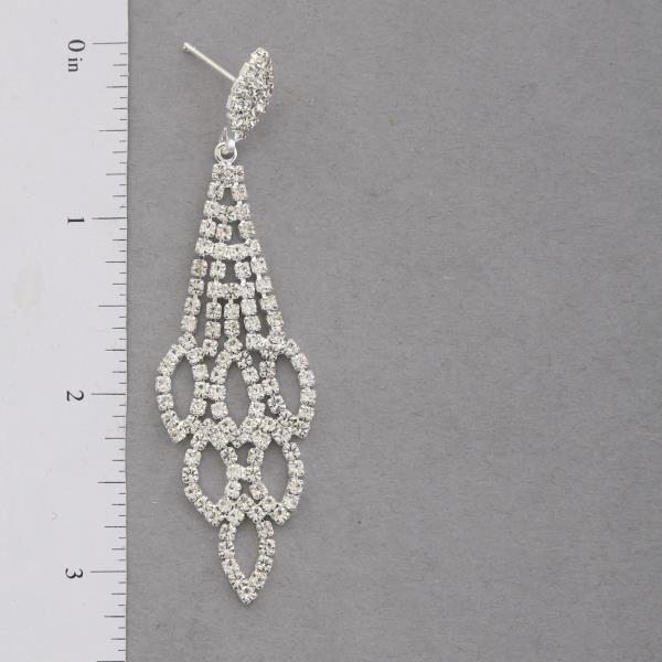 RHINESTONE DANGLE EARRING