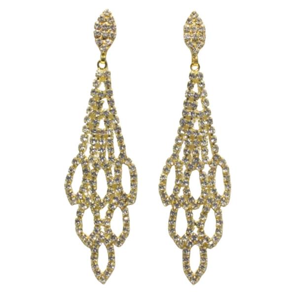 RHINESTONE DANGLE EARRING