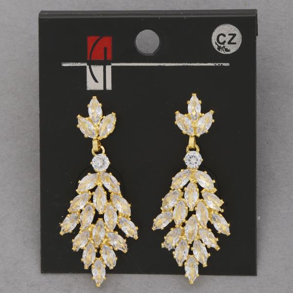 MARQUISE SHAPE RHINESTONE DANGLE EARRING