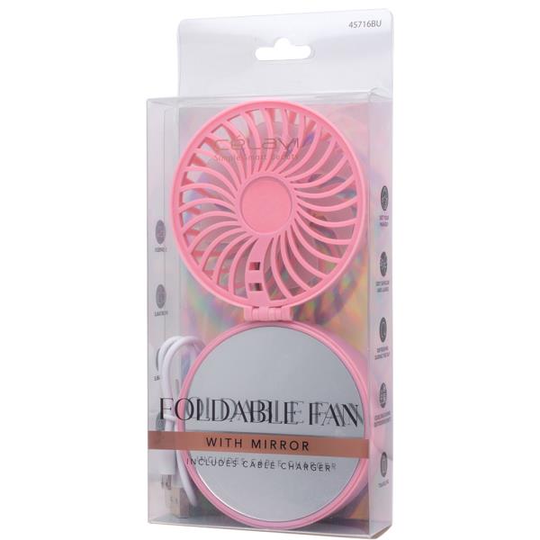 CELAVI FOLDABLE FAN W MIRROR