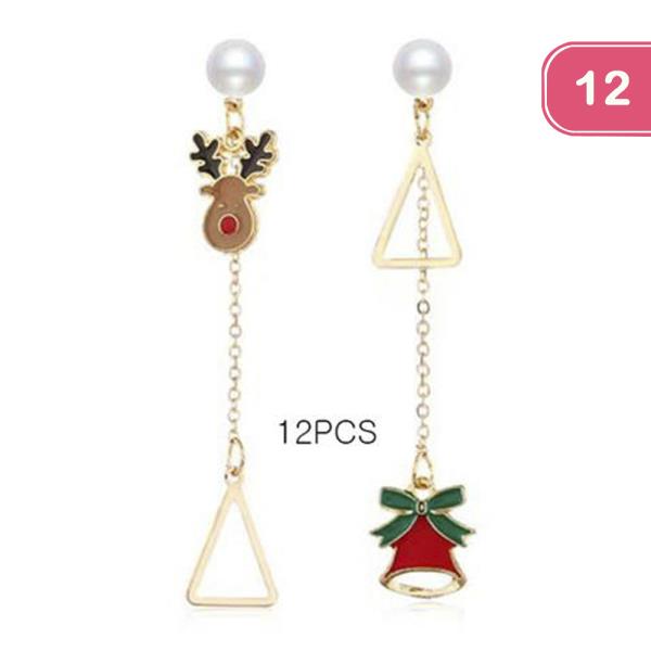 CHRISTMAS EARRING (12 UNITS)