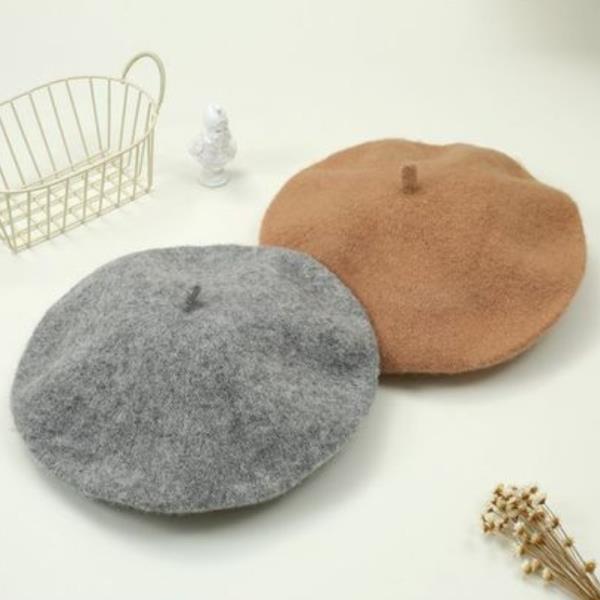 (ONLINE ONLY) SOLID COLOR FELT BERET HAT (12 UNITS)