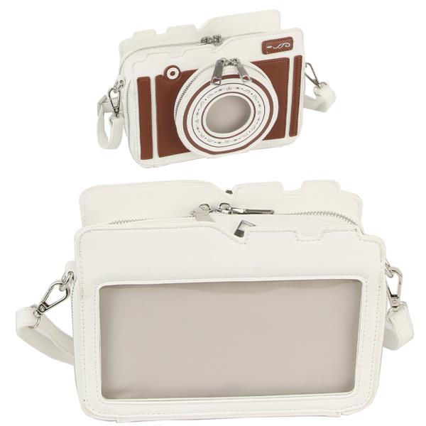 (ONLINE ONLY) Vintage camera zipper crossbody bag