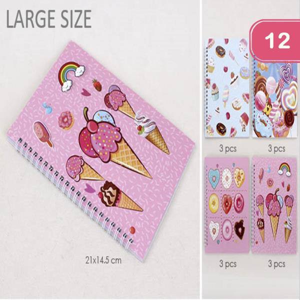 ICE CREAM NOTE BOOK (12 UNITS)