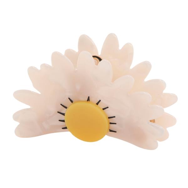 ACETATE FLOWER CLAW HAIR CLIP