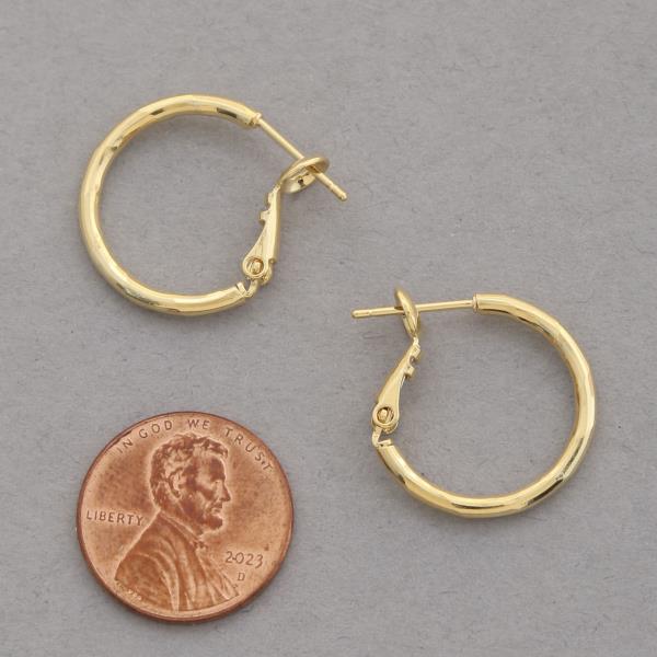 14K GOLD DIPPED HOOP EARRING