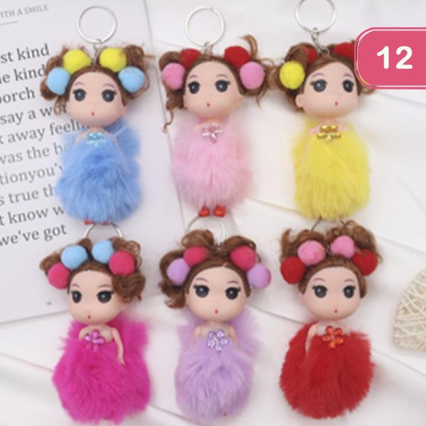 CUTE GIRL KEYCHAIN (12 UNITS)