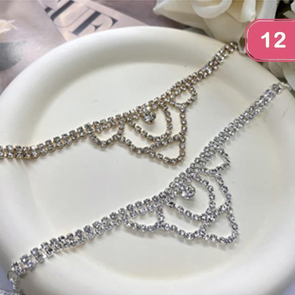 RHINESTONE NECKLACE (12 UNITS)