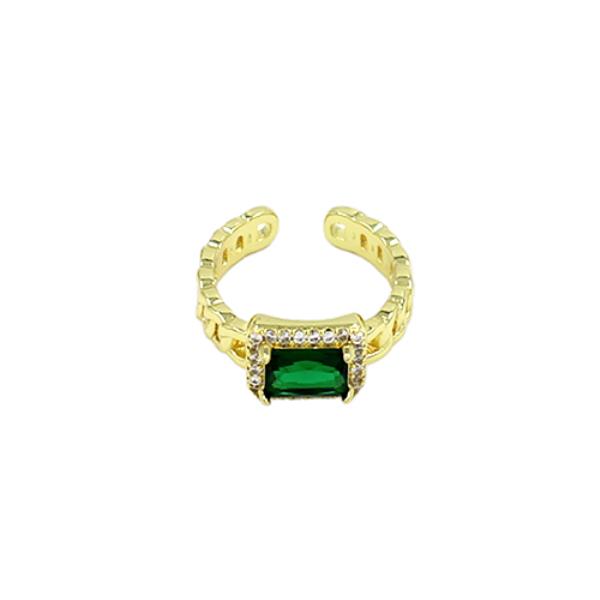 GREEN STONE RING