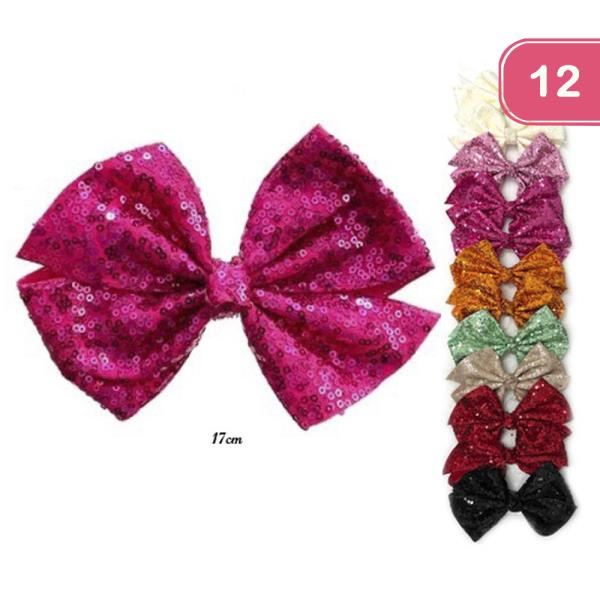 RIBBON HAIR BOW (12 UNITS)