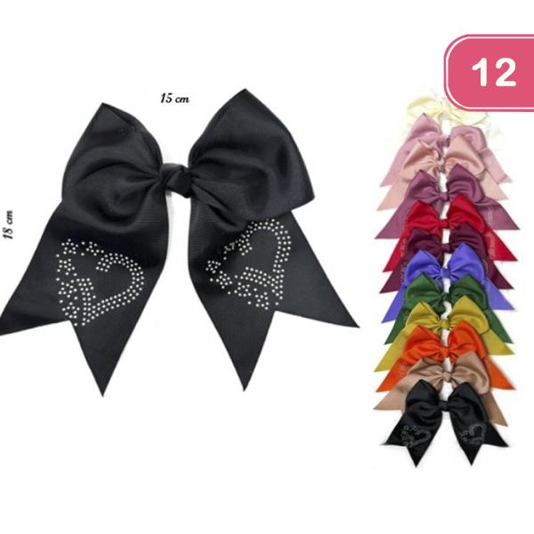 RIBBON HAIR BOW (12 UNITS)