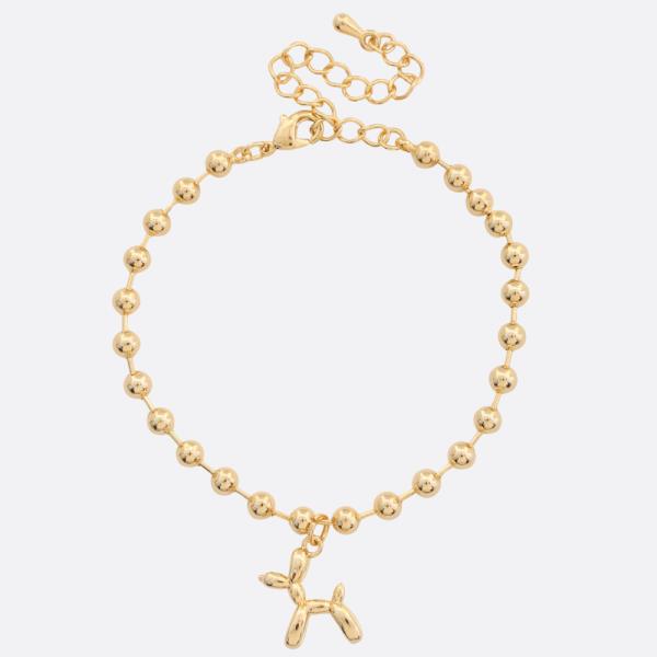 SODAJO BALL BEADED GOLD DIPPED BRACELET