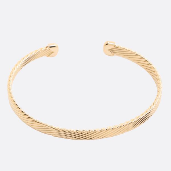 SODAJO LINED CUFF GOLD DIPPED BRACELET