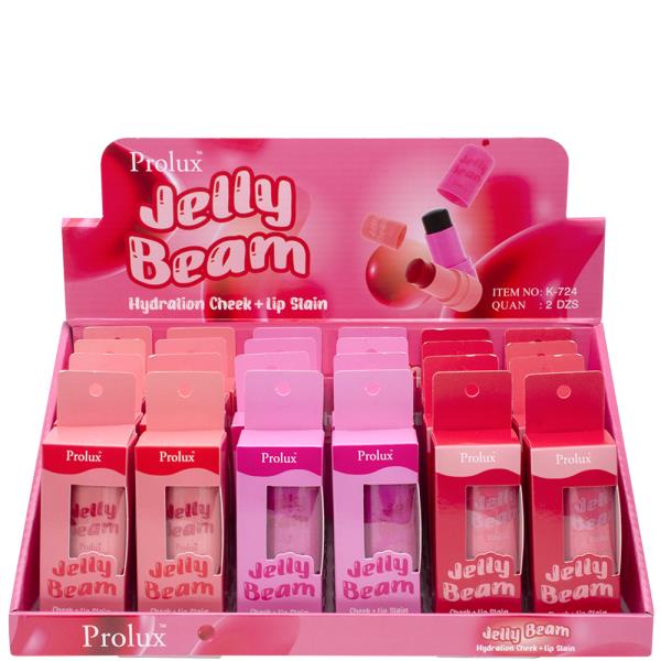 PROLUX JELLY BEAM HYDRATION CHEEK AND LIP STAIN (24 UNITS)