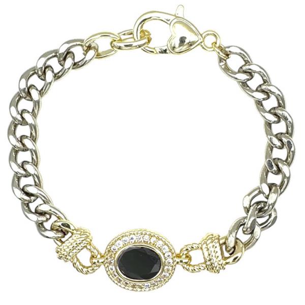 METAL TWO TONE BRACELET