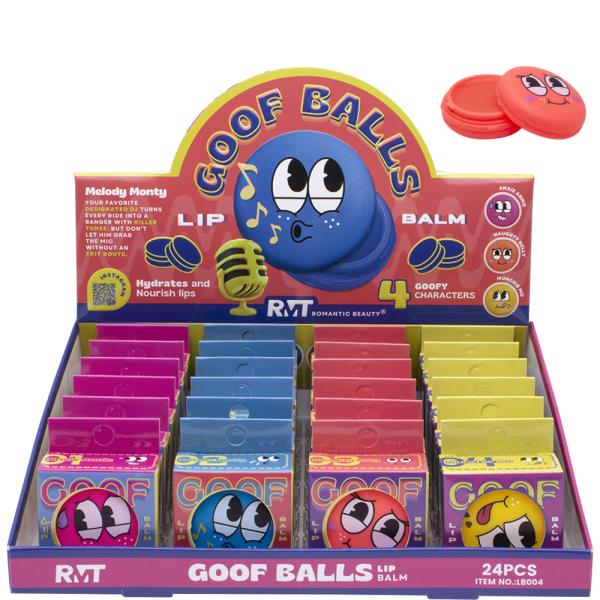 ROMANTIC BEAUTY GOOF BALLS LIP BALM (24 UNITS)