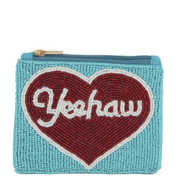 SEED BEAD YEAHAW COIN PURSE BAG