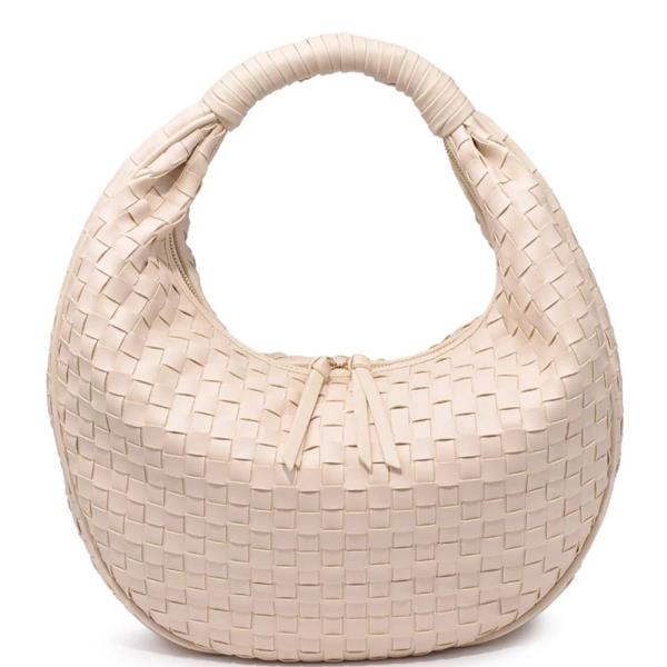 WOVEN CASSANDRA HOBO BAG