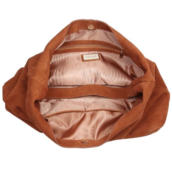 AMBER SHOULDER HOBO SUEDE BAG