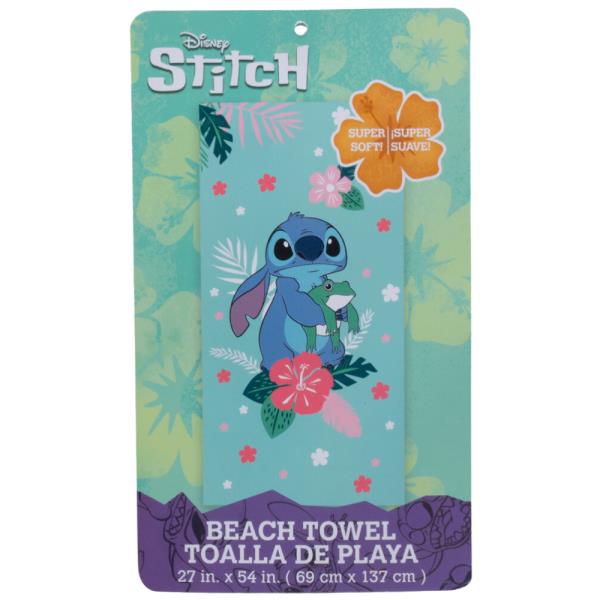 DISNEY TROPICAL STITCH BEACH TOWEL