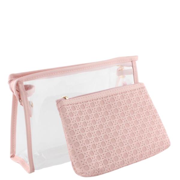 COSMETIC POUCH BAG 2 PC SET