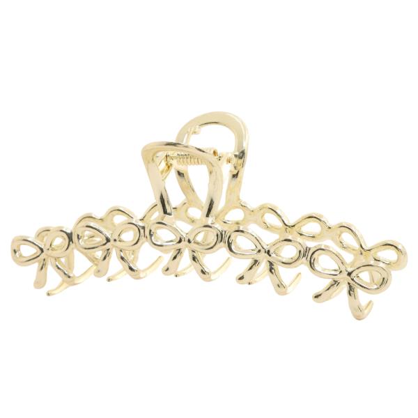 BOW PATTERN METAL CLAW HAIR CLIP