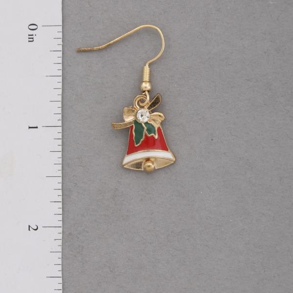 CHRISTMAS BELLS DANGLE EARRING