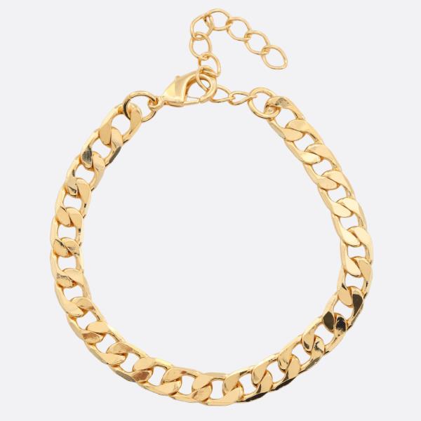 SODAJO CURB LINK GOLD DIPPED BRACELET