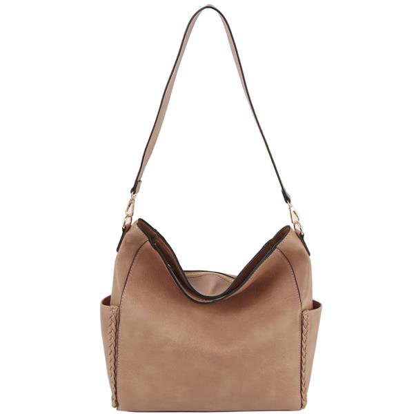 (Online Only) Chic smooth shoulder hobo bag