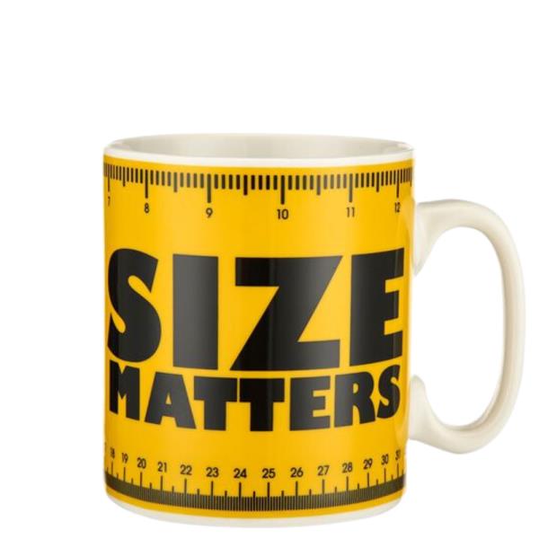 (ONLINE ONLY) OVERSIZED SIZE MATTERS 30 OZ MUG CUP