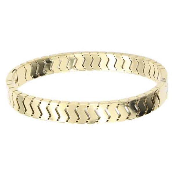 HINGED STAINLESS STEEL BANGLE BRACELET