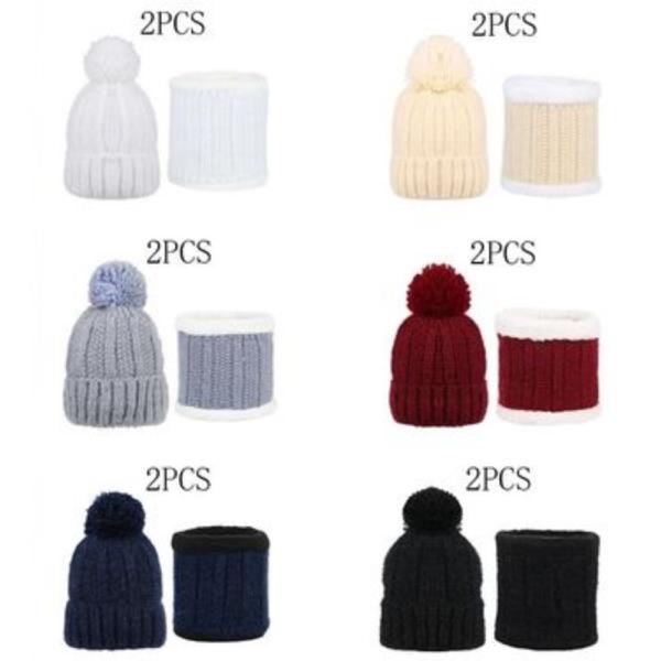 (ONLINE ONLY) YARM POMPOM BEANIE AND SCARF SET (12 UNITS)