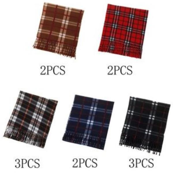 SOFT PLAID ASSORTED SCARF (12 UNITS)