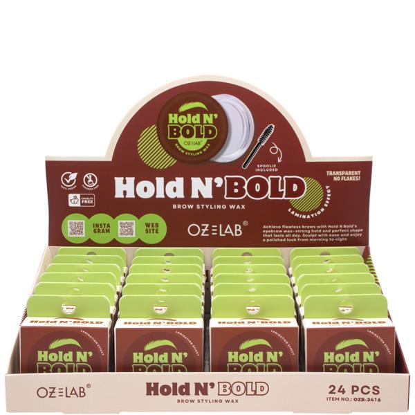 HOLD N BOLD BROW STYLING WAX (24 UNITS)