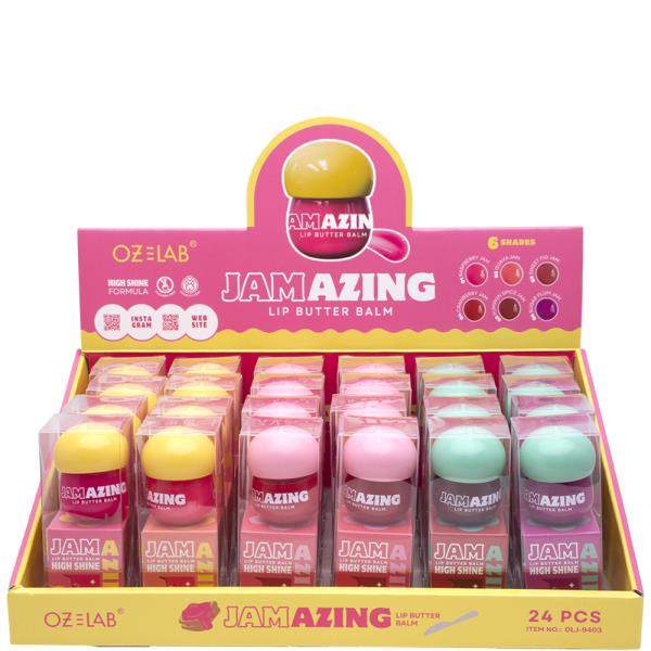 JAMAZING HIGH SHINE LIP BUTTER BALM (24 UNITS)